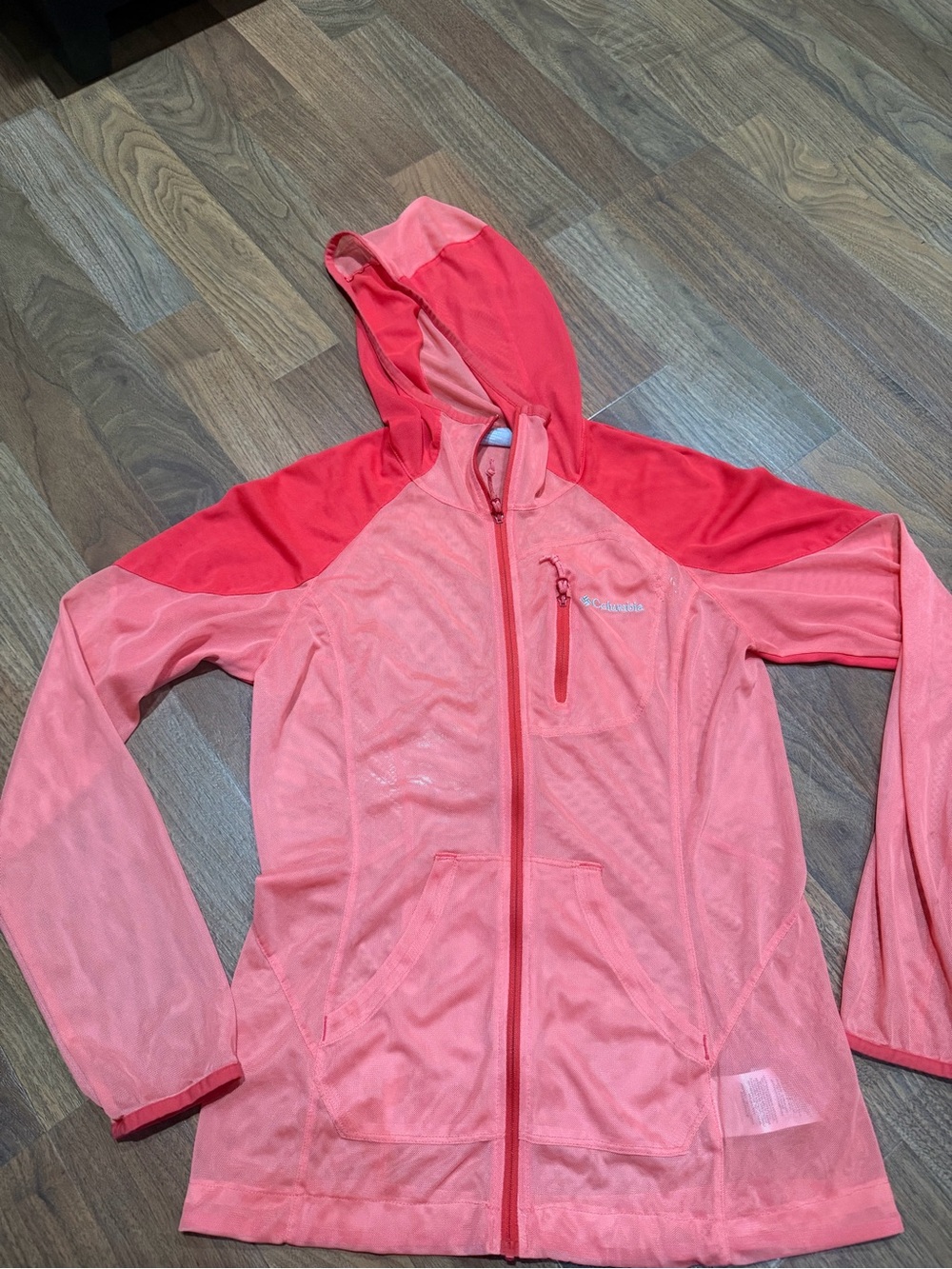 Columbia Coral and Pink Hooded Jacket